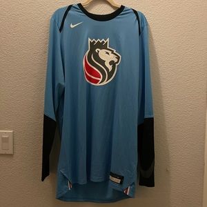 NWT Nike NBA Sacramento Kings Longsleeve Dri-Fit City Edition Shirt Sactown New